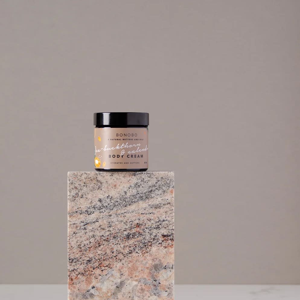 Jūros šaltalankio ir medetkų kūno kremas