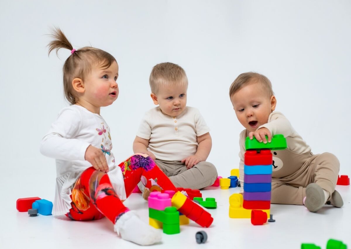 Minkštų kaladėlių rinkinys vaikams – 42 vnt.