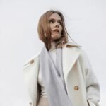 Ypač švelnios alpakos vilnos šalikas – Exclusive Fishbone