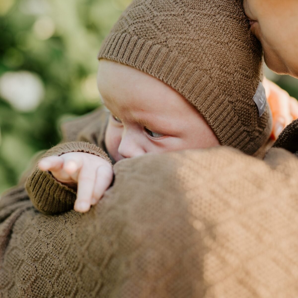 HOPE merino vilnos dovanų rinkinys kūdikiui – antklodė ir kepurė