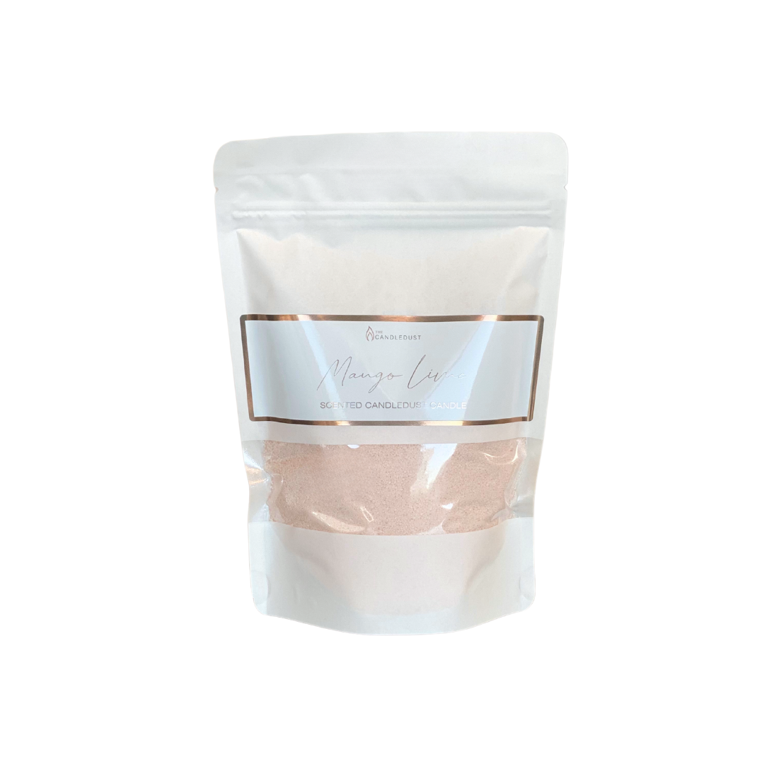 Miltelinės žvakės papildymo rinkinys „Mango Lime“ – 330 g (su 2 dagtimis)