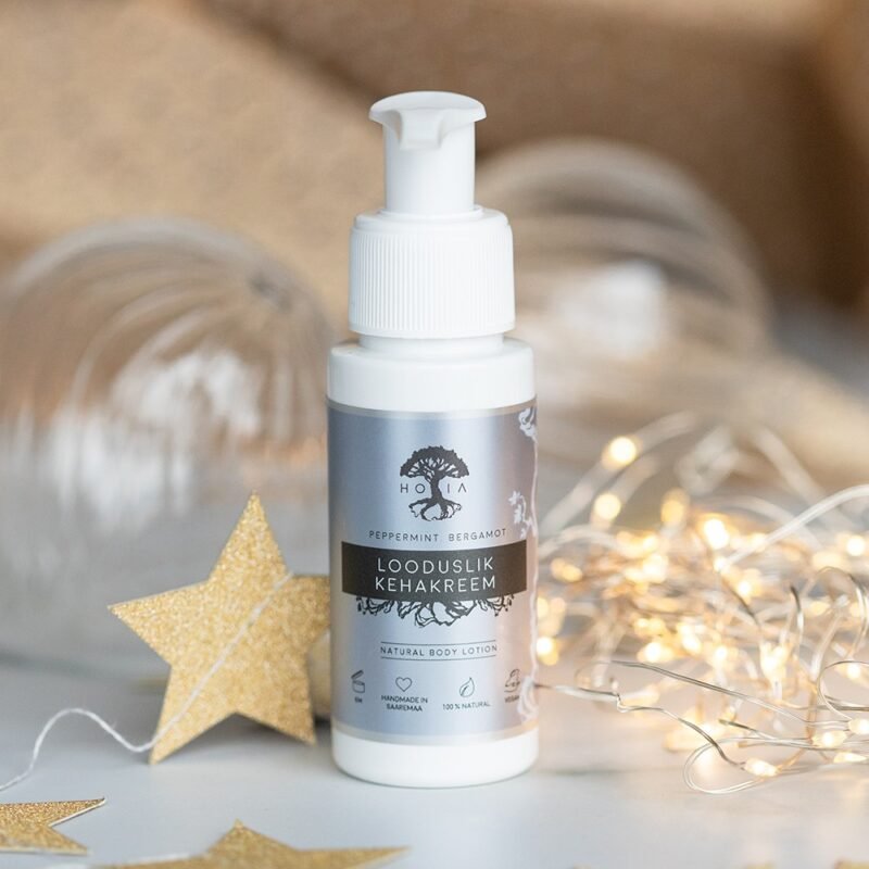 Natūralus kūno kremas Mint & Bergamot HOIA HomeSpa 50 ml